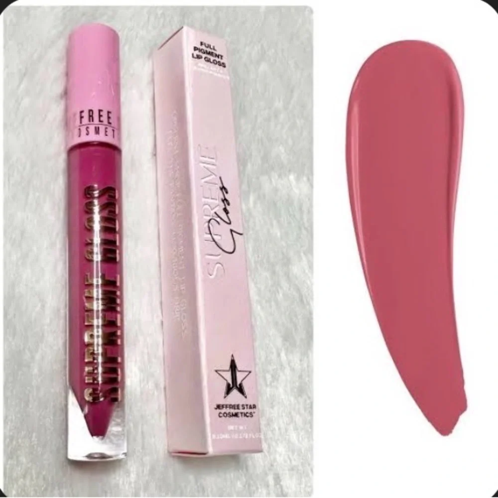 Jeffree Star PLEASE FORGIVE ME SUPREME GLOSS Lipstick in Deep Rose